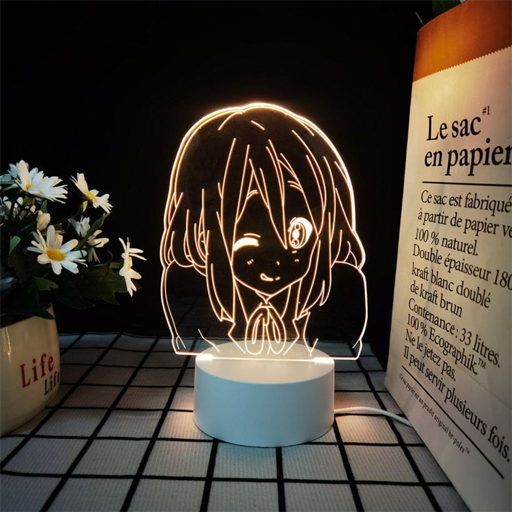 Luz noturna LED 3D Hirasawas Yuis Color Changing para crianças