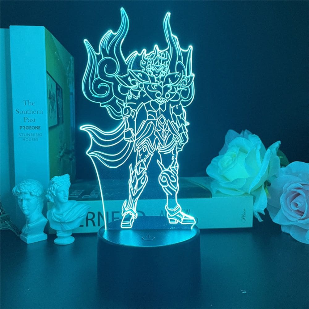 Luz noturna LED 3D Saints Seiyas Color Changing para crianças