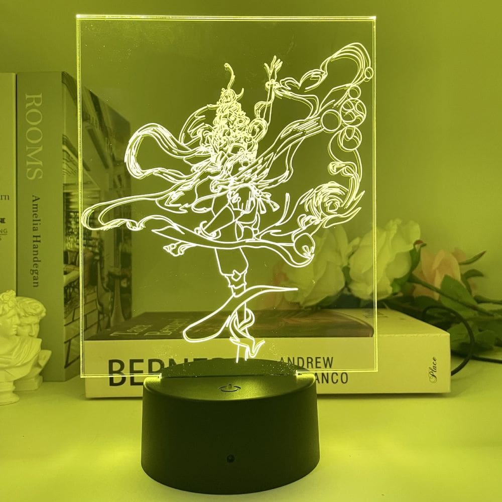 Luz noturna LED 3D Honors Of Kings Diaos Chans Color Chans