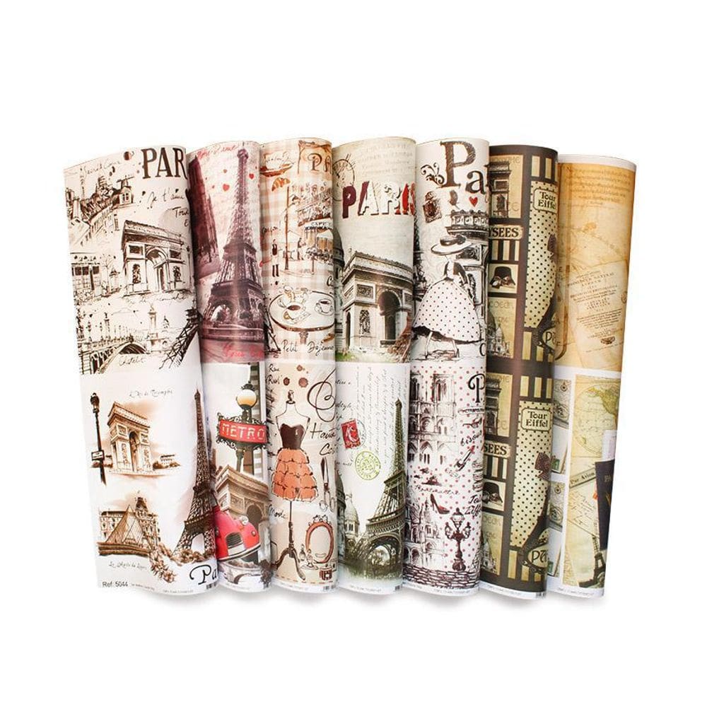 Papel Com Estampa Tex Papel Coleção Paris 2 Ref C20