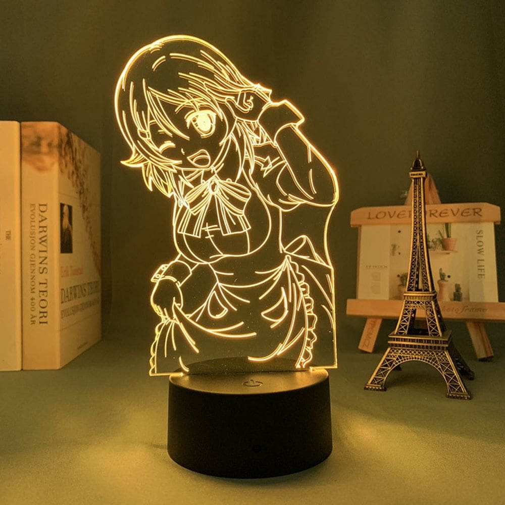 Luz noturna LED 3D Sword Art Online Lizabeth Color Change
