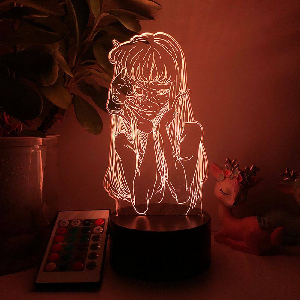 Luz noturna Itous 3D que muda de cor para crianças com acrílico