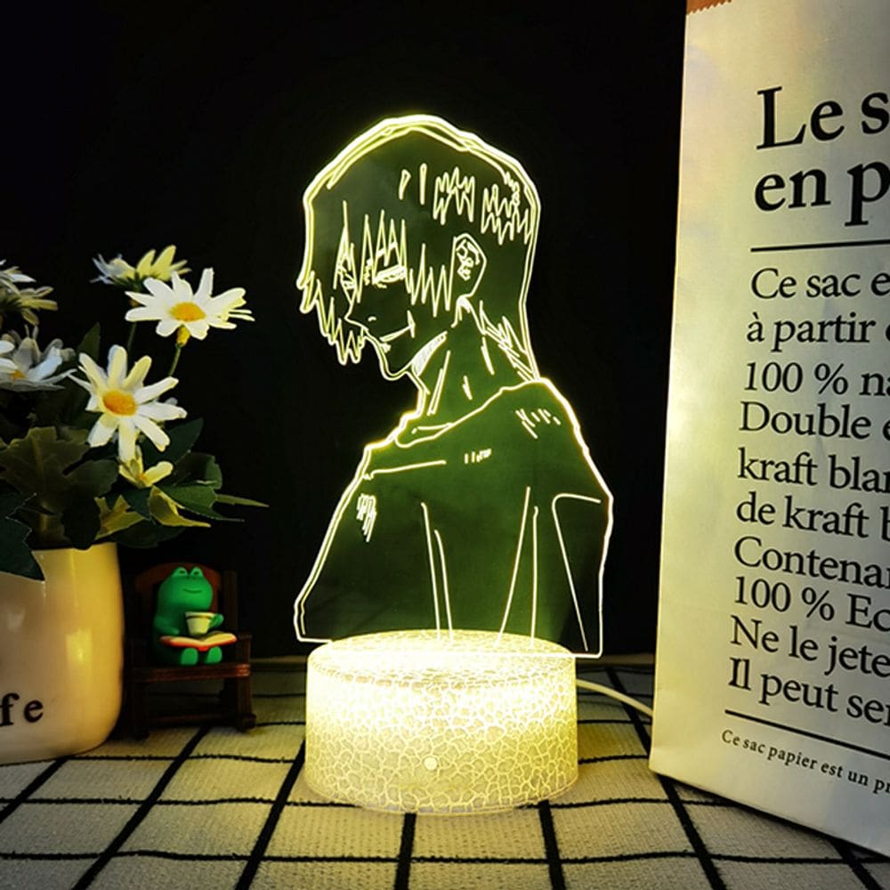 Luz noturna LED 3D Jujutsus Kaisens Fushiguros Tojis Color C