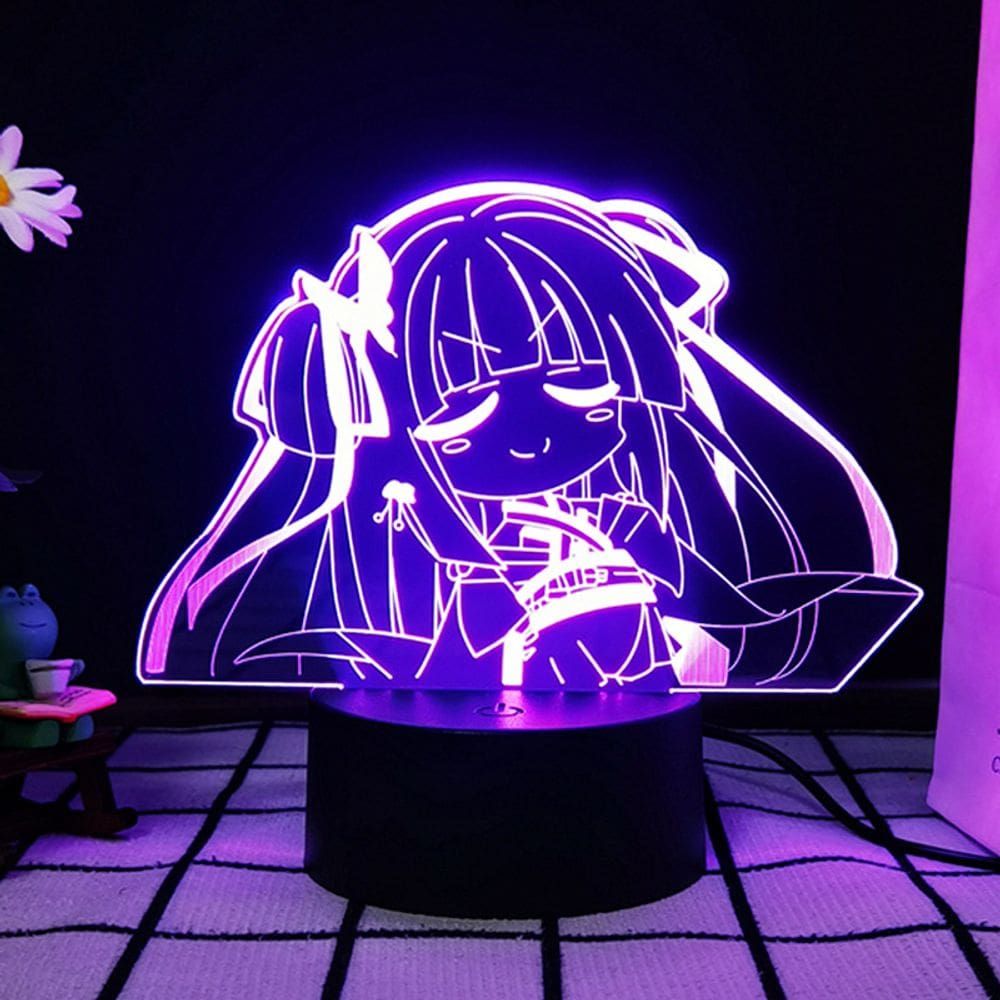 Luz noturna LED 3D Senrens Bankas Murasames com mudança de cor