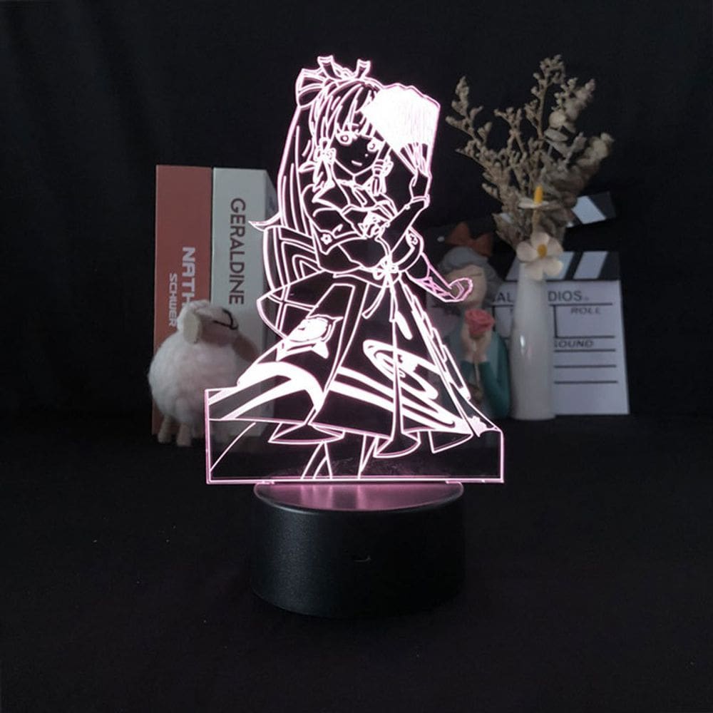 Luz noturna LED 3D Plants vs Zombies Barbaras Color Changing