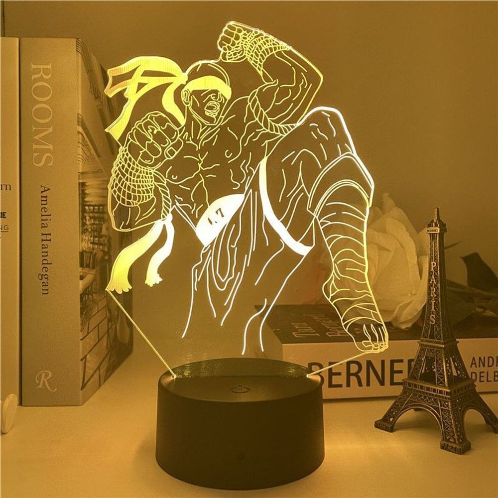 Luz noturna LED 3D Lols Lees Sins Color Changing para crianças