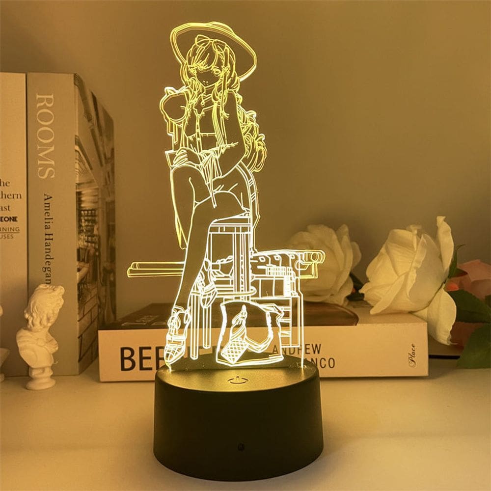 Luz noturna LED 3D Azurs Lanes Mnfs Dunkerques Football