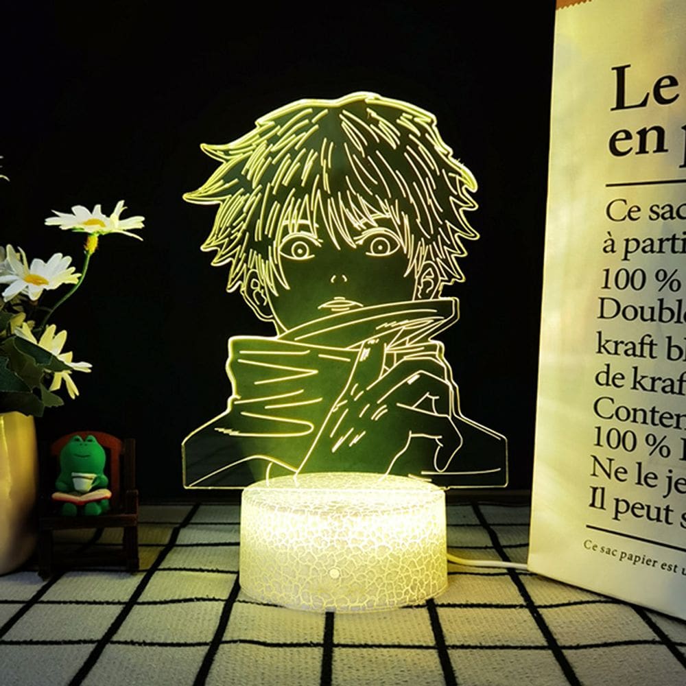 Luz noturna LED 3D Jujutsus Kaisens Yutas Okkotsus Color Cha