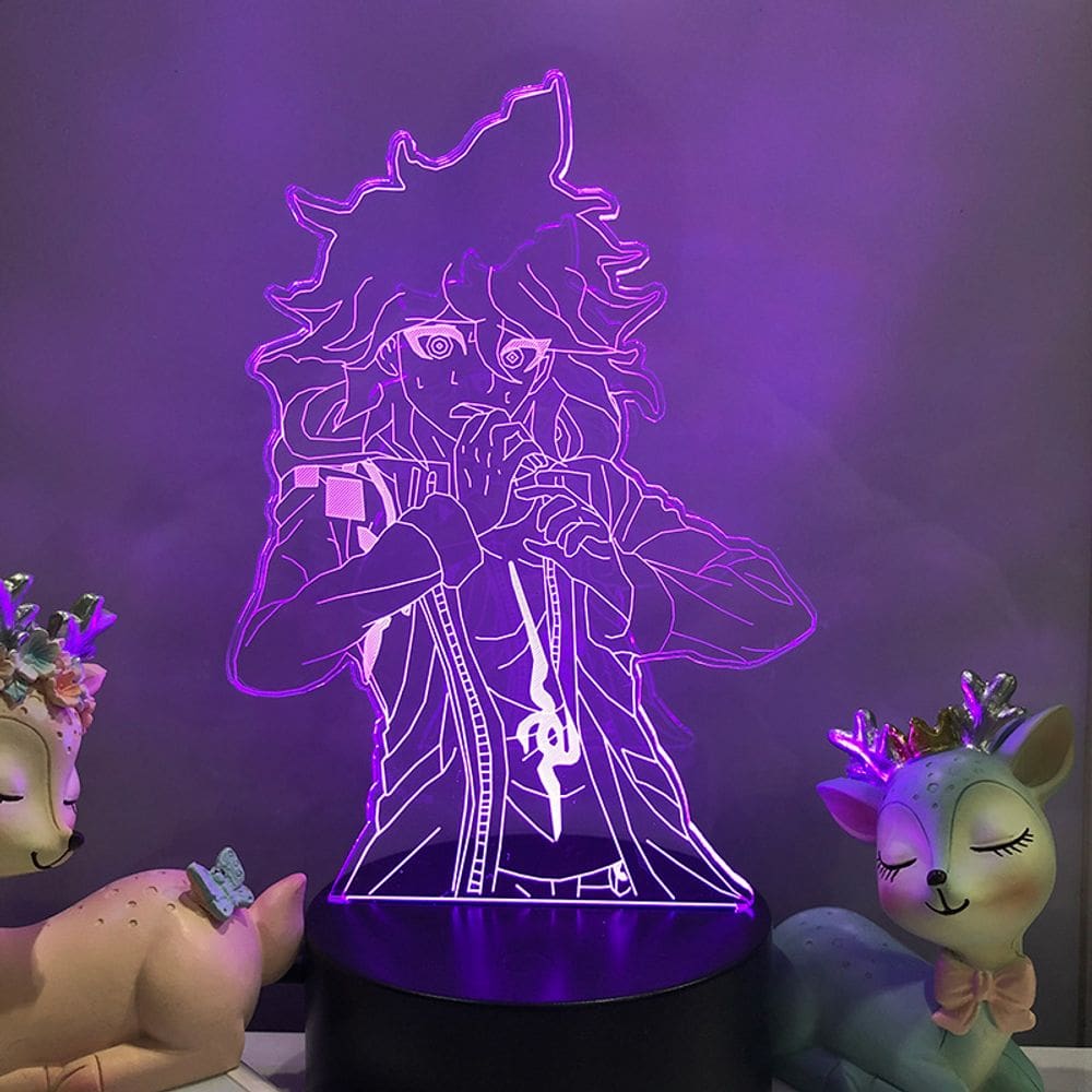 Luz noturna LED 3D Danganronpas aciona Happys Havocs Nagitos