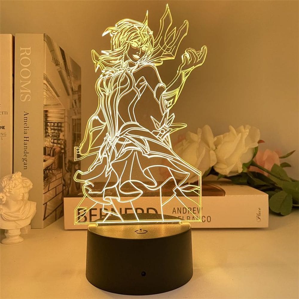 Luz noturna Lols Luxs 3D LED que muda de cor para crianças