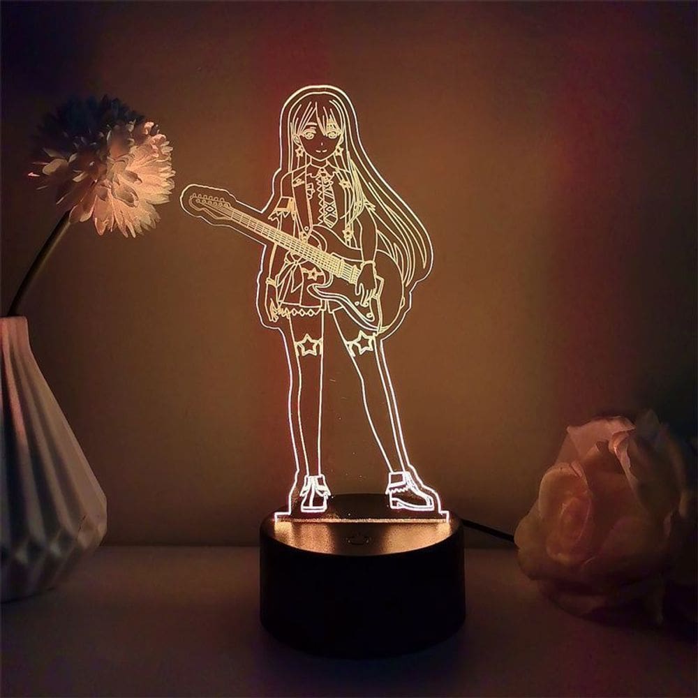 Luz noturna LED 3D BanG Dreams Hanazonos Taes Color Changing