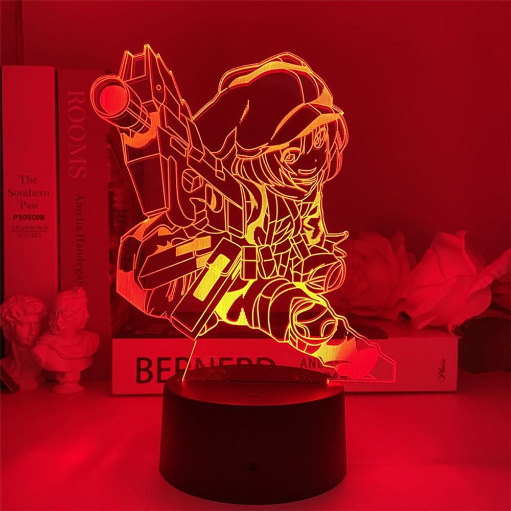 Luz noturna, LED 3D que muda de cor, Sword Art Online | Llenn`s