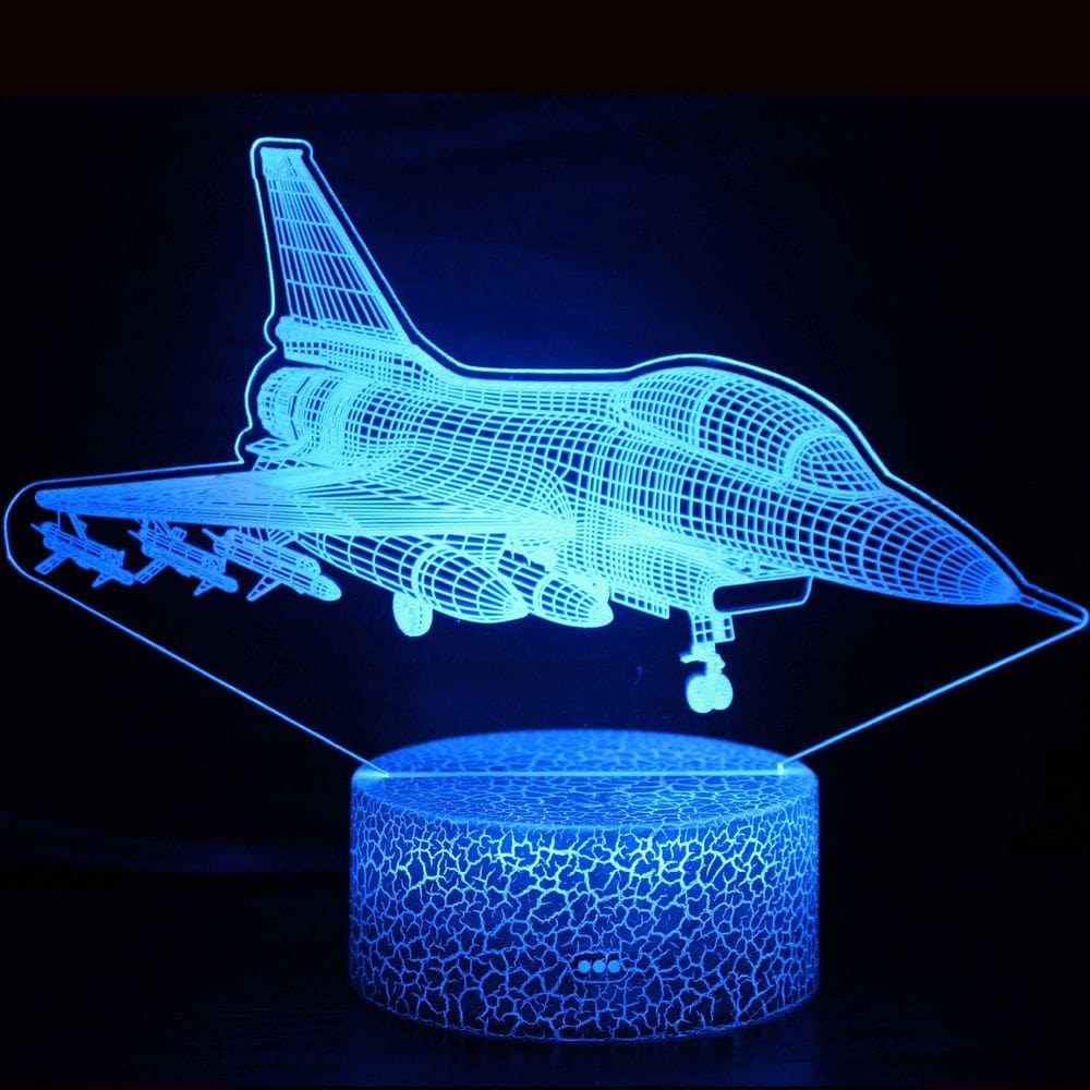 Luz noturna LED 3D que muda de cor para futebol para crianças