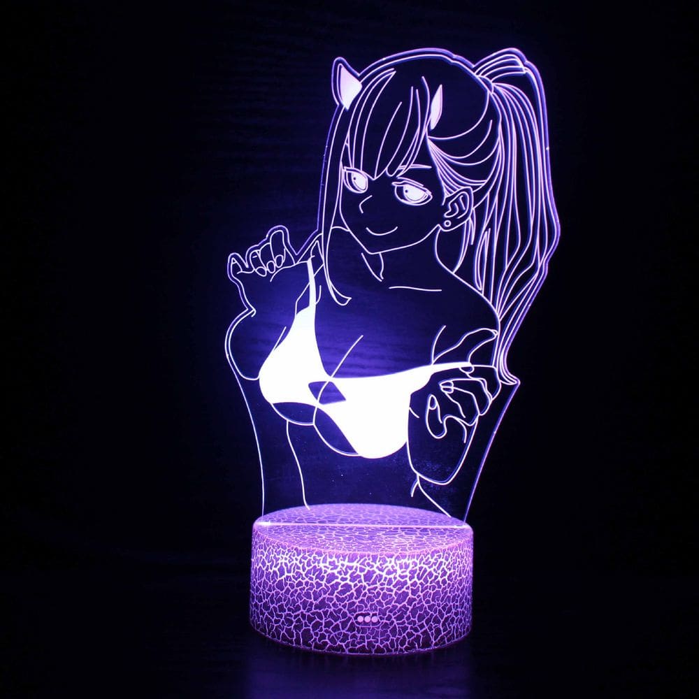 Luz noturna LED 3D Darlings in Franxxs Zeros Twos Color Chan