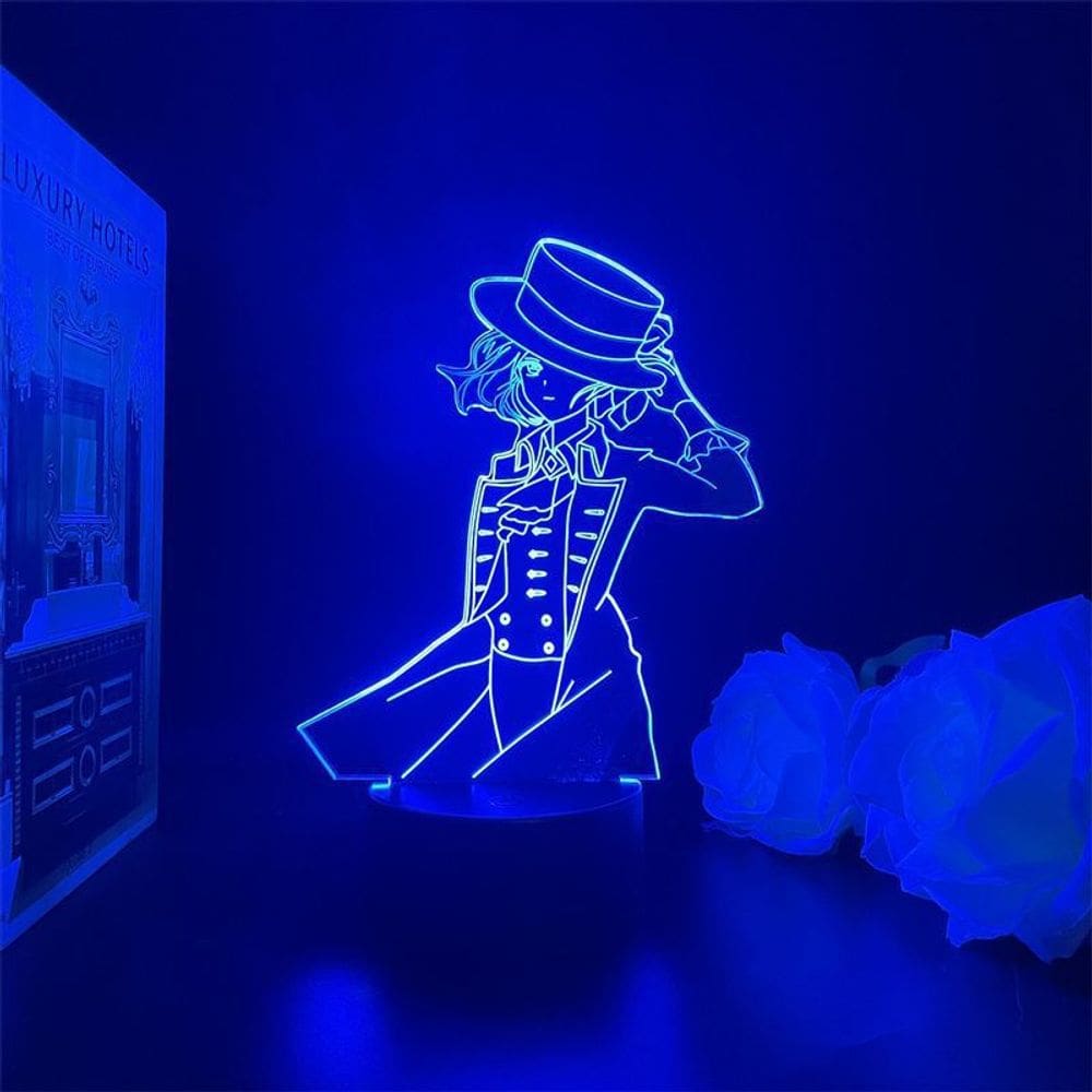 Luz noturna LED 3D reversa 1999 Vertins com mudança de cor