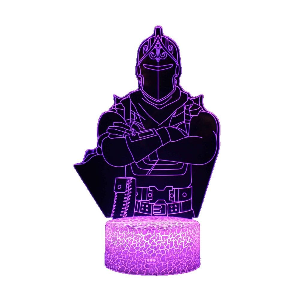 Luz noturna LED 3D que muda de cor Fortnite para crianças