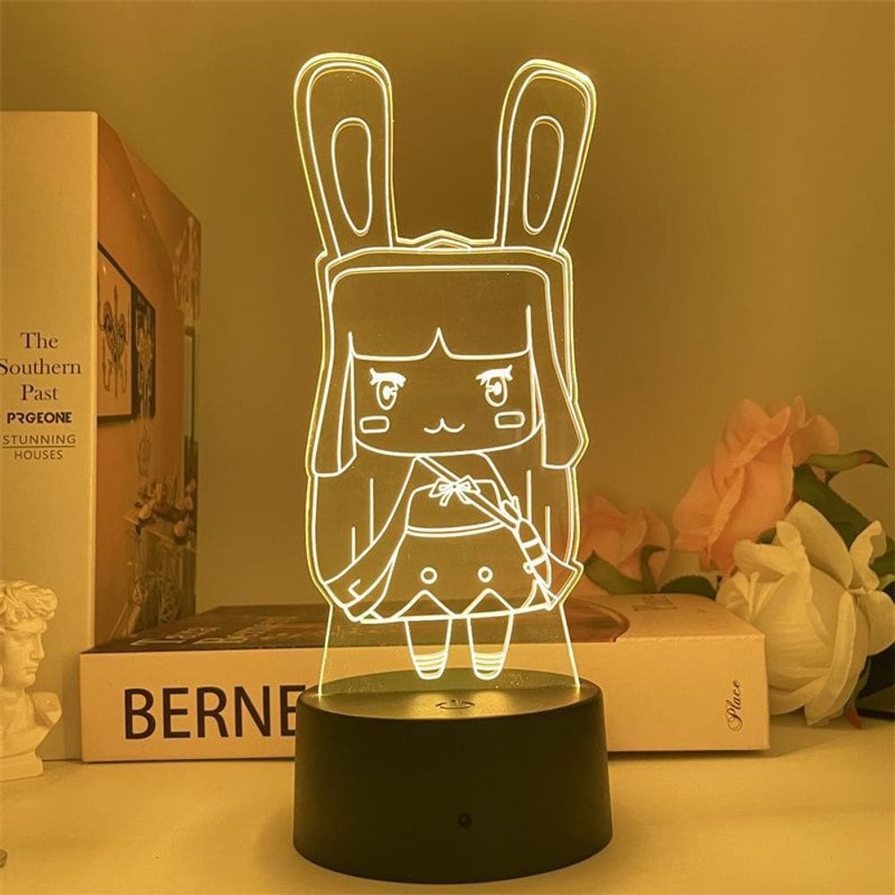 Luz noturna LED 3D Minis Worlds Tutus Color Changing Kids