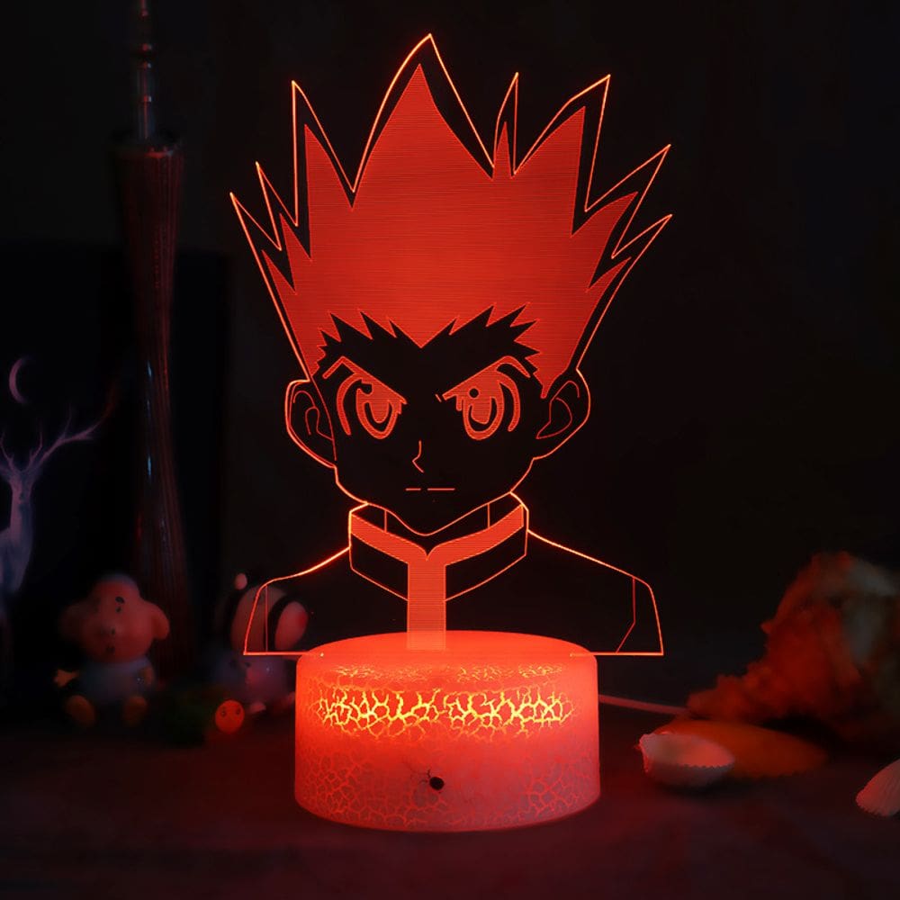 Luz noturna LED 3D Hunters Gons Freecss Color Changing