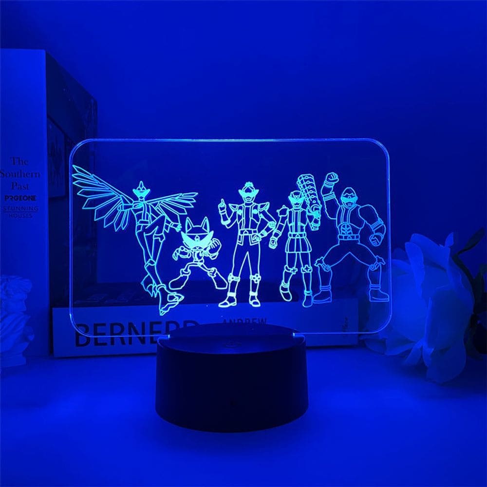 Luz noturna LED 3D Donbrothers Color Changing para crianças