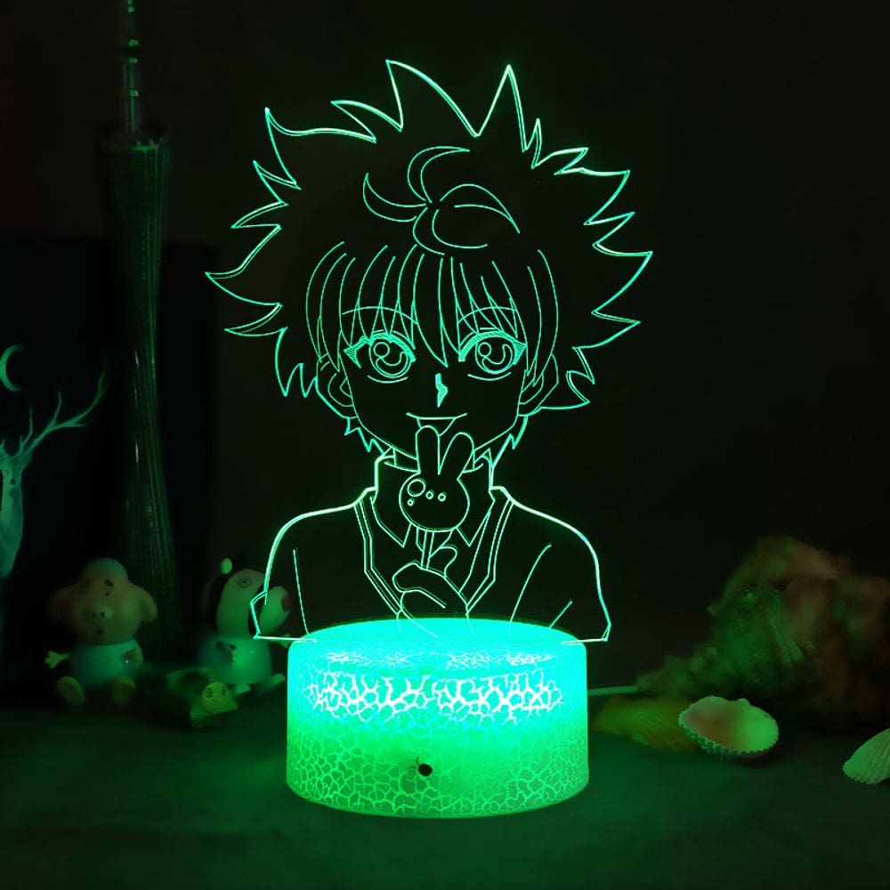 Luz noturna LED 3D Killuas Zoldycks Hunters Hunters Color Ch