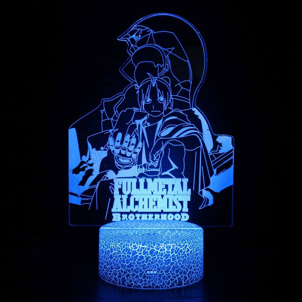 Luz noturna LED 3D Fullmetal Alchemist Edward Elric