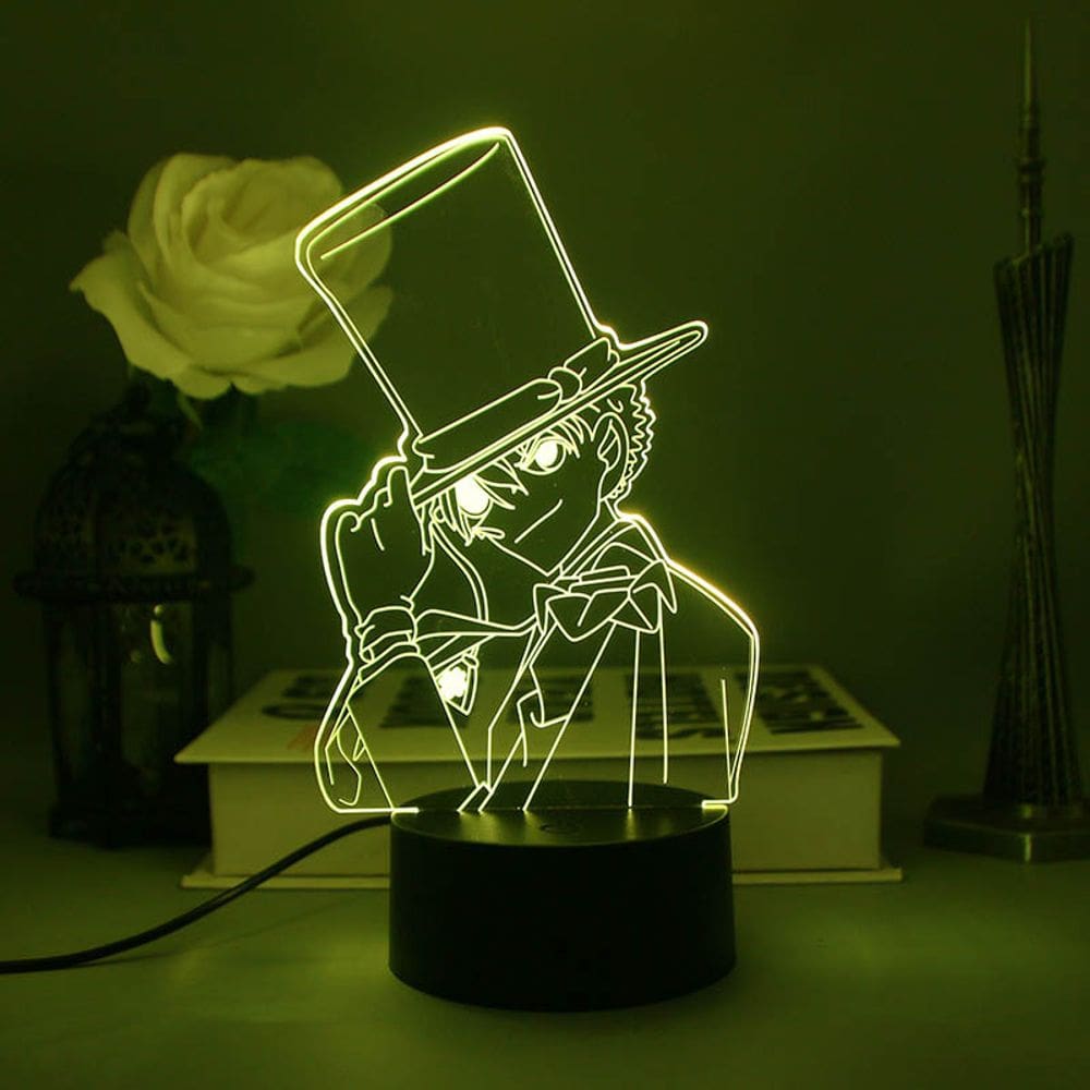 Luz noturna LED 3D Kids Detetive Conan Phantoms Thiefs