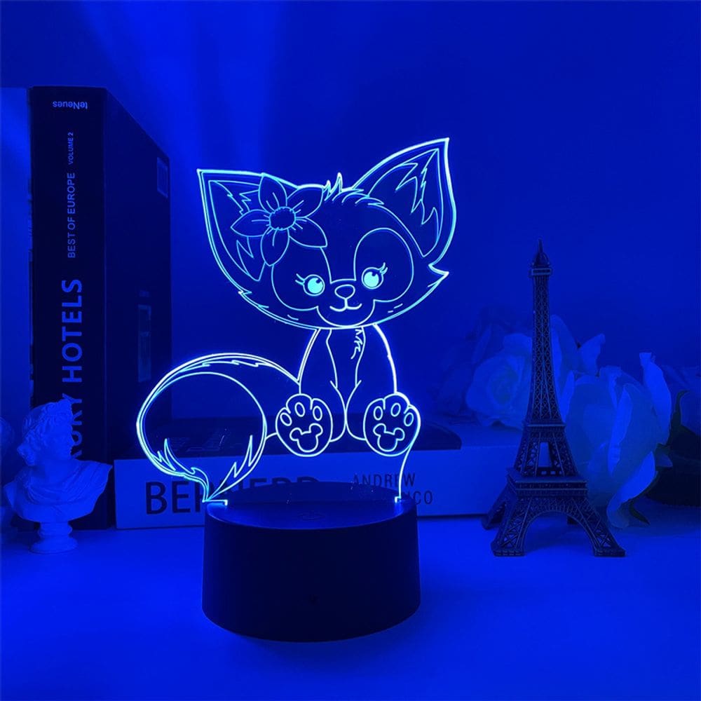 Luz noturna IP Linas Bells 3D da Disney que muda de cor