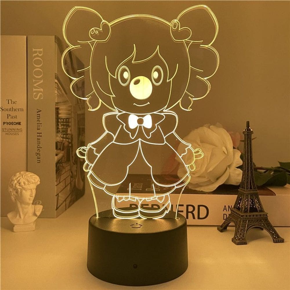 Luz noturna LED 3D Moles Worlds Momos Color Changing Kids