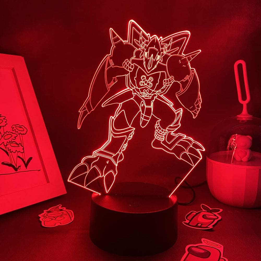 Luz noturna LED 3D Color Changing Wars Greymons para crianças