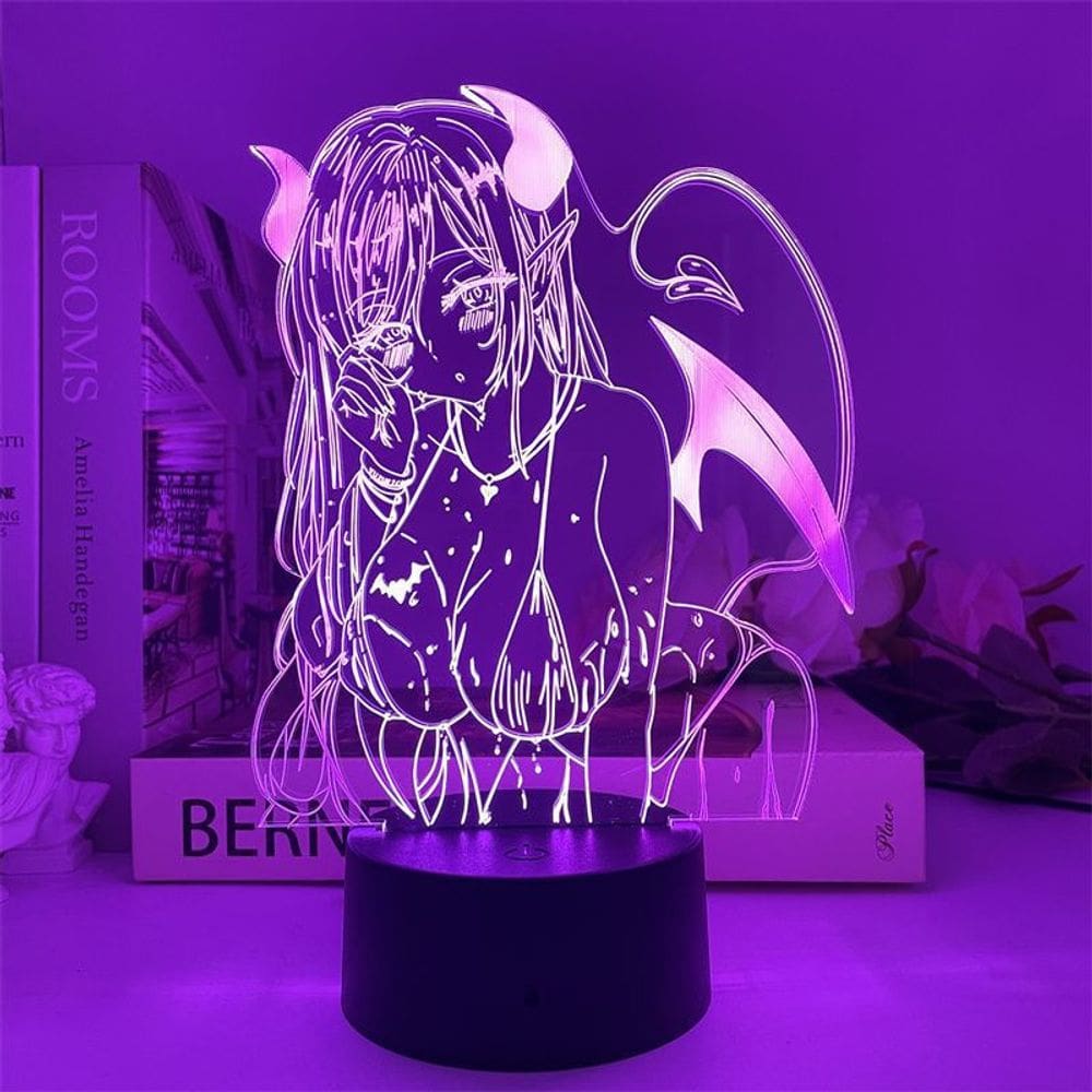 Luz noturna LED 3D Succubuss Color Changing para crianças