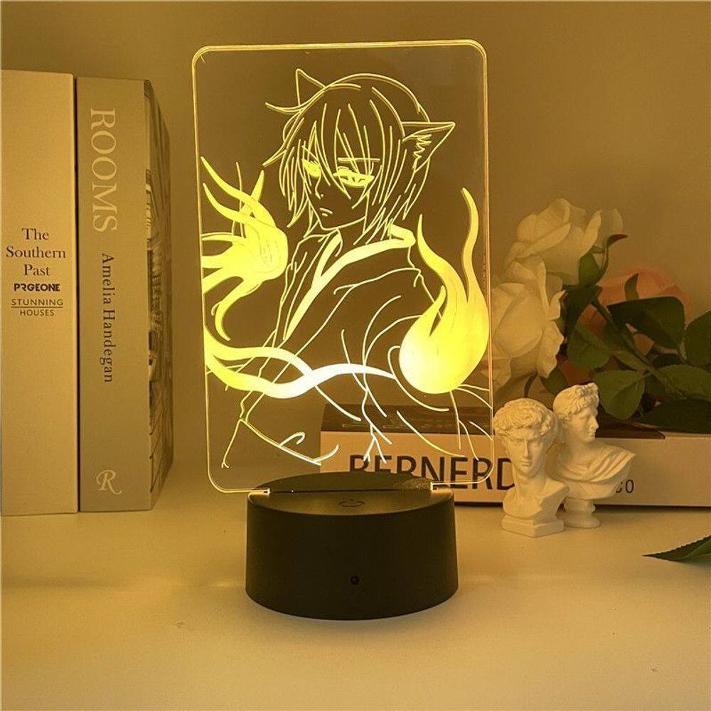 Luz noturna LED 3D Kamisamas adora Kamisamas Kiss Tomoes