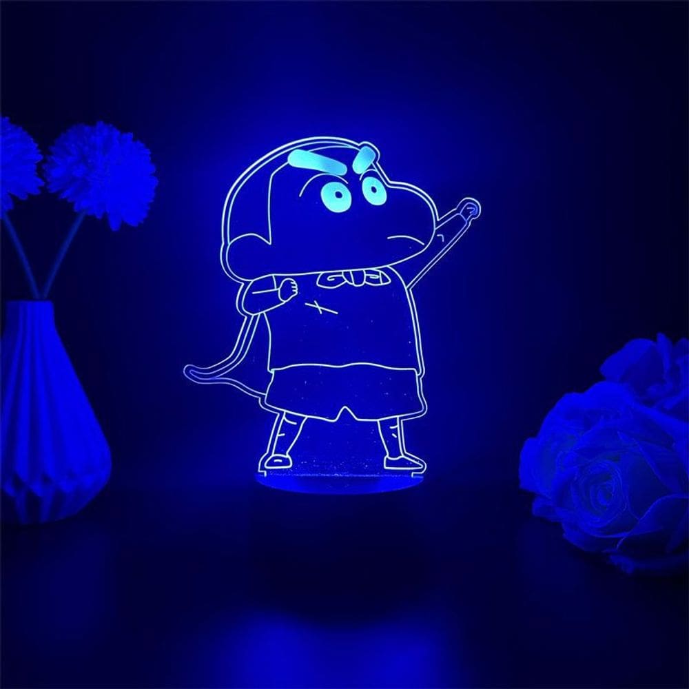 Lápis de cor LED 3D com luz noturna Shins Chans Kids