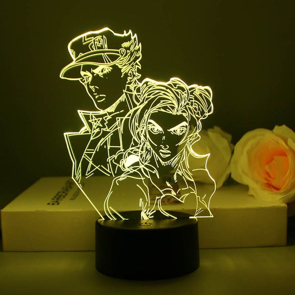 Luz noturna LED 3D | JoJos Bizarres Adventures | Kujos Jotaros