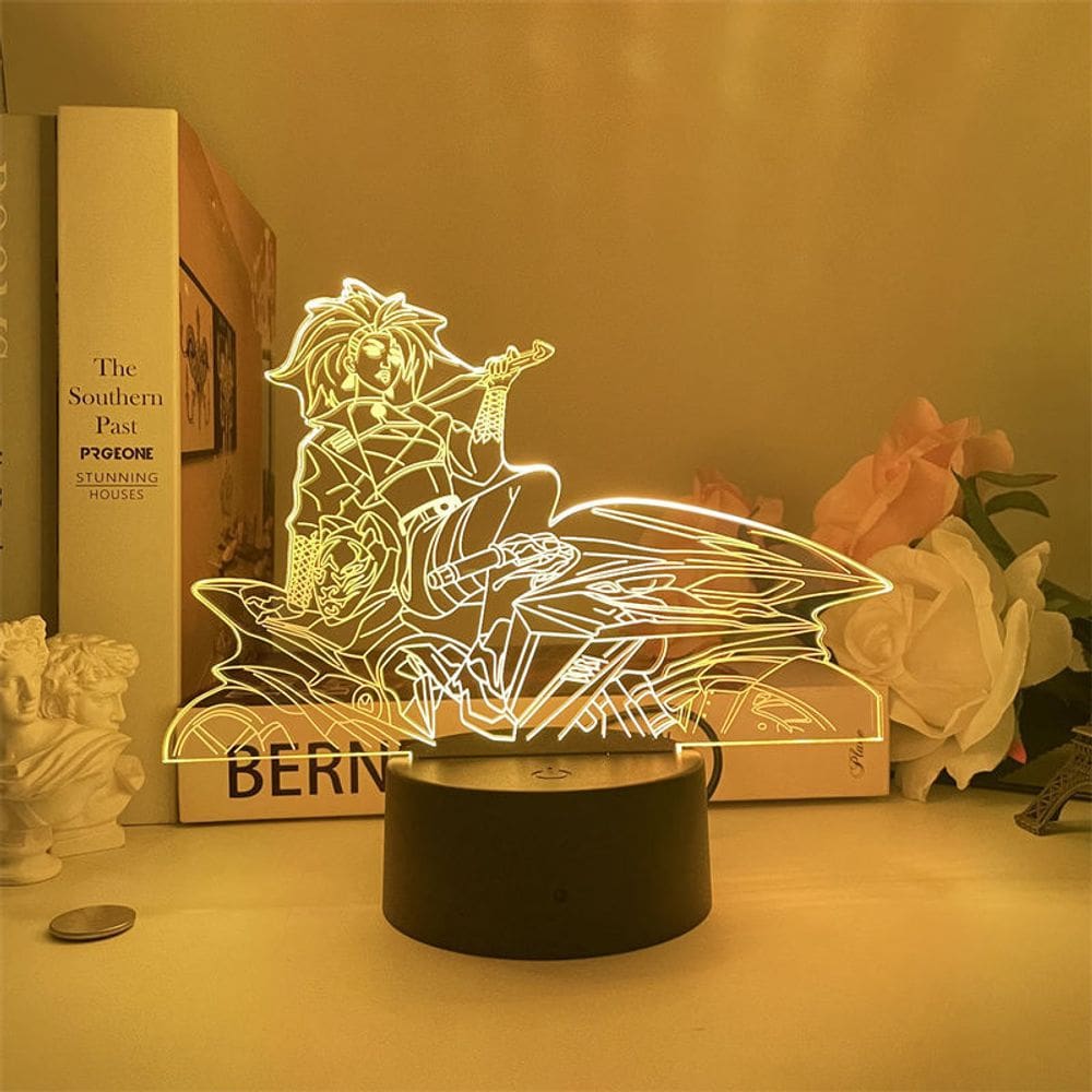 Luz noturna Lols Akalis 3D LED que muda de cor para crianças