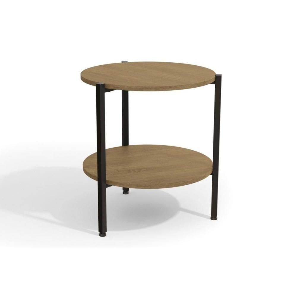 Mesa Centro Sala Industrial LI017 Canela/Preto - Kappesberg