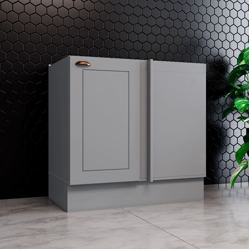 Balcao de Canto Reto 1 Porta em MDF Americana C361 Henn