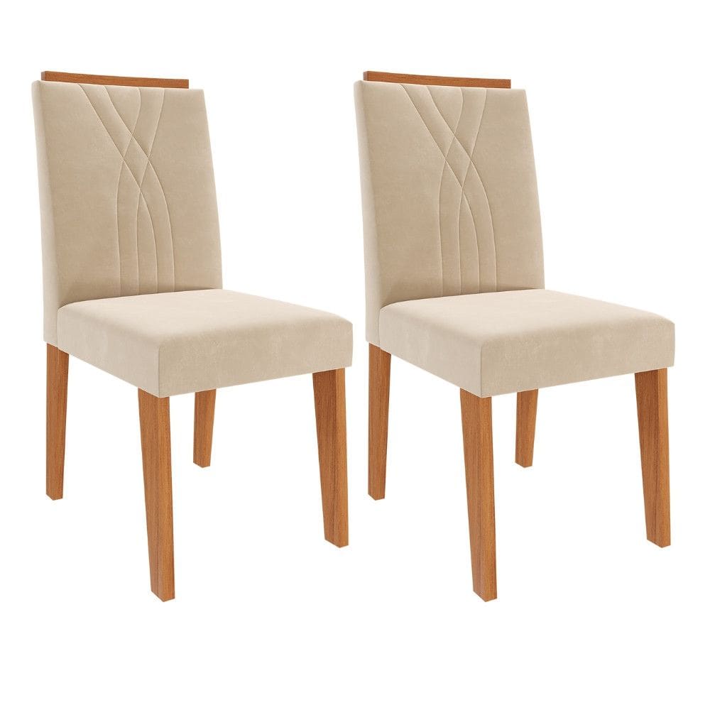 Conjunto 2 Cadeiras Nicole 100  MDF Cimol