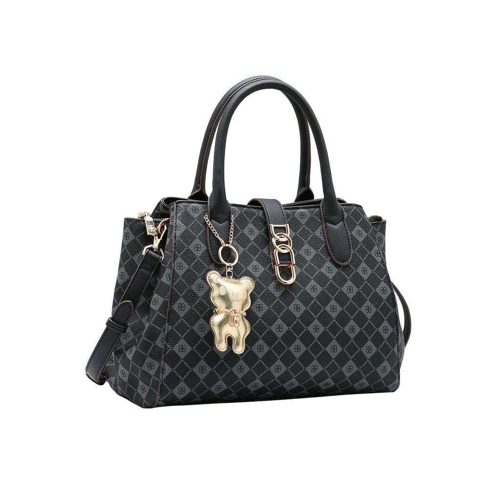 Bolsa Feminina Chenson Monograma Elemento Grafico - Alça de Mão - Preto 3485385