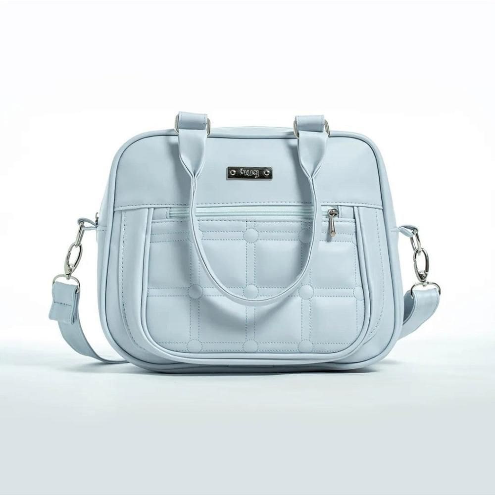 Bolsa de Maternidade Hug Média Caramelo Azul Bebê