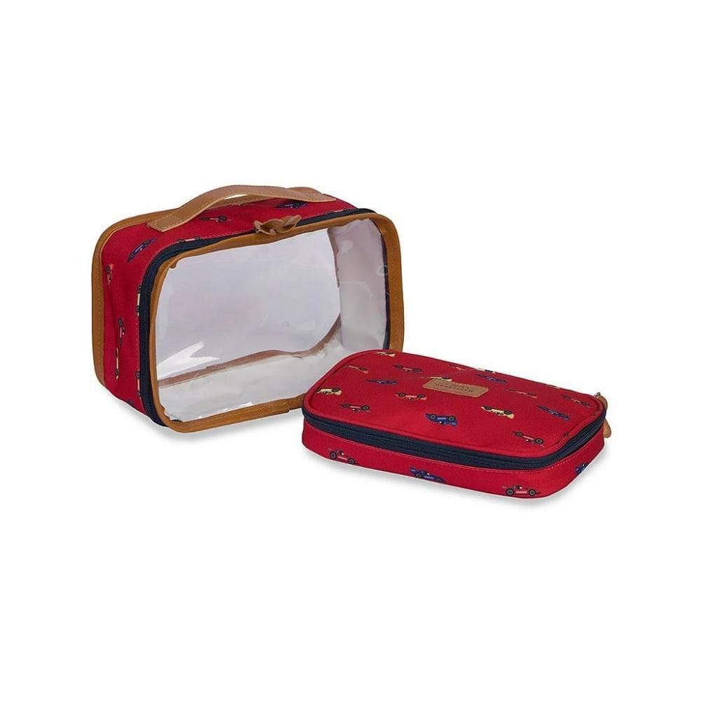 Necessaire Kids Masterbag Carros Vermelho