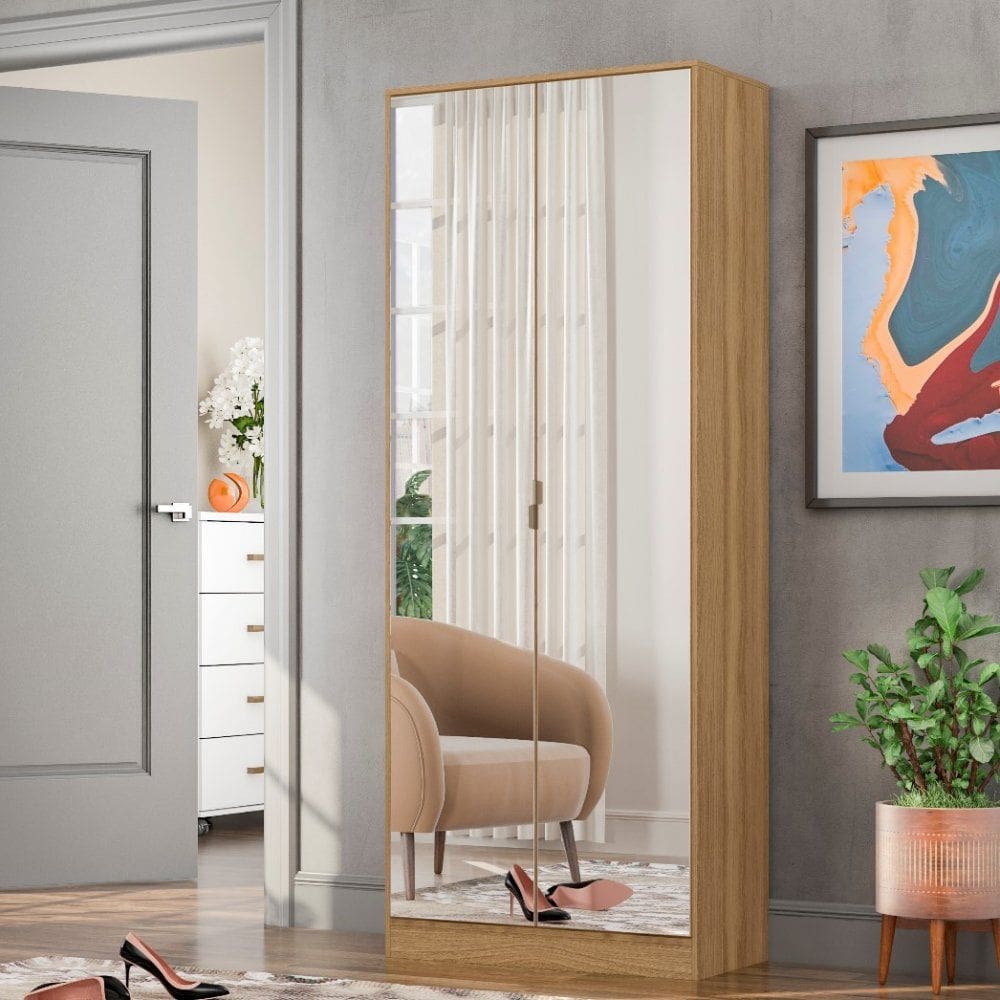 Sapateira 2 Portas Espelhadas Grife Demobile