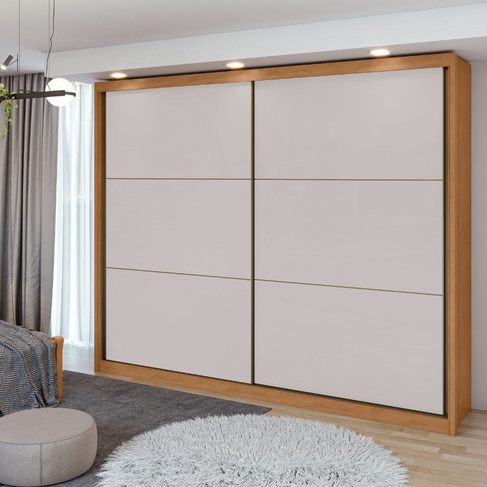 Guarda Roupa Casal Flex 2 Portas de Correr 100 MDF Toronto Lopas