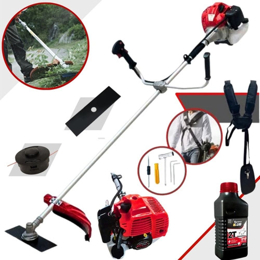 Roçadeira Cortador De Grama & Mato Anmax 43cc + Óleo Toyama