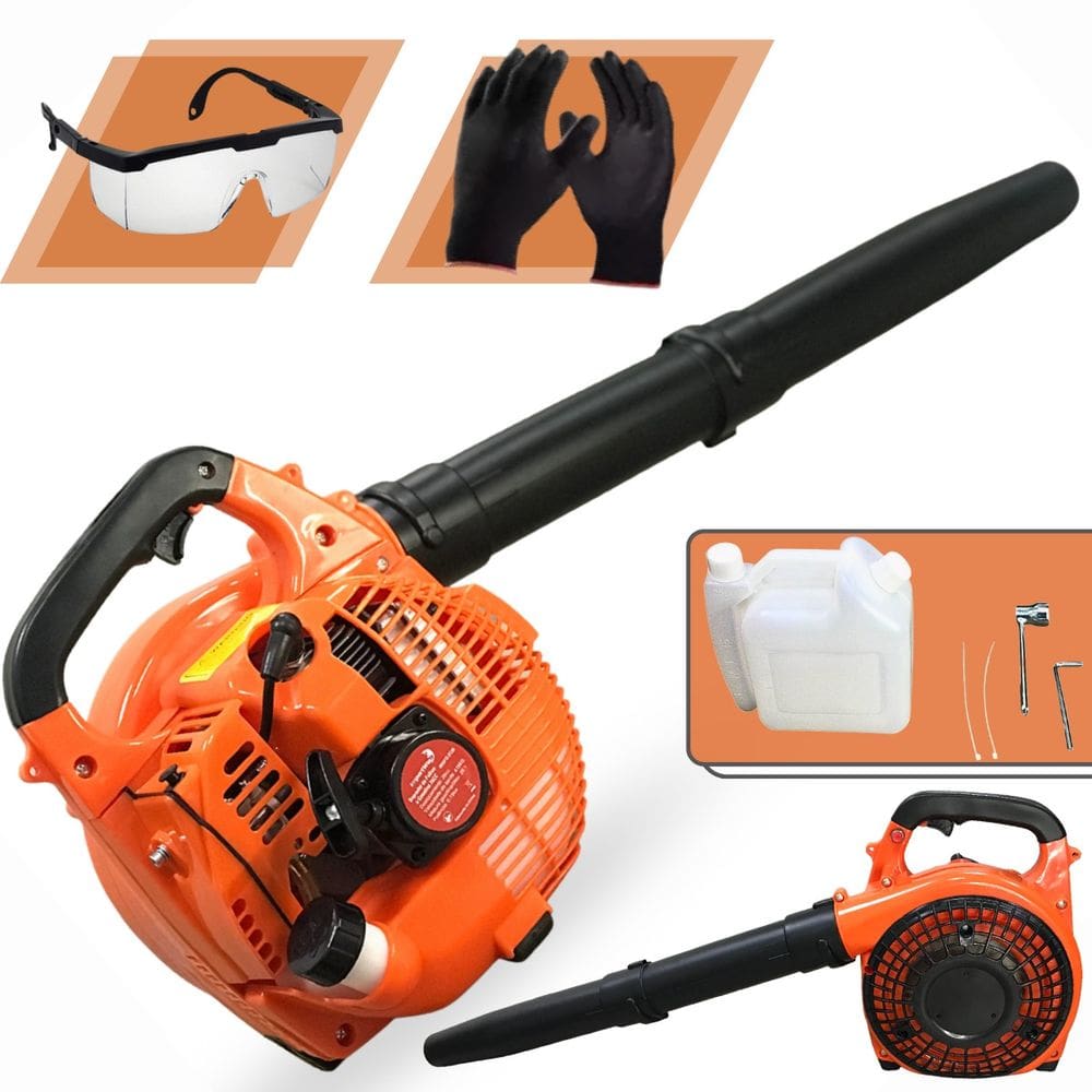 Soprador De Folhas A Gasolina Importway 2 Tempos 26cc com Par de Luvas e Oculos de Proteção com Regulagem