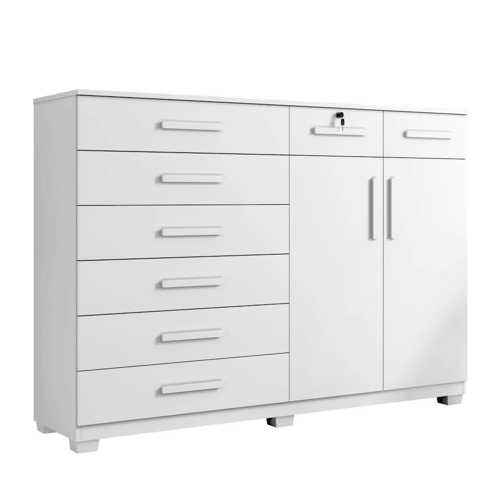 Cômoda de Quarto New Triunfo Branca 1,48m - Benetil Móveis