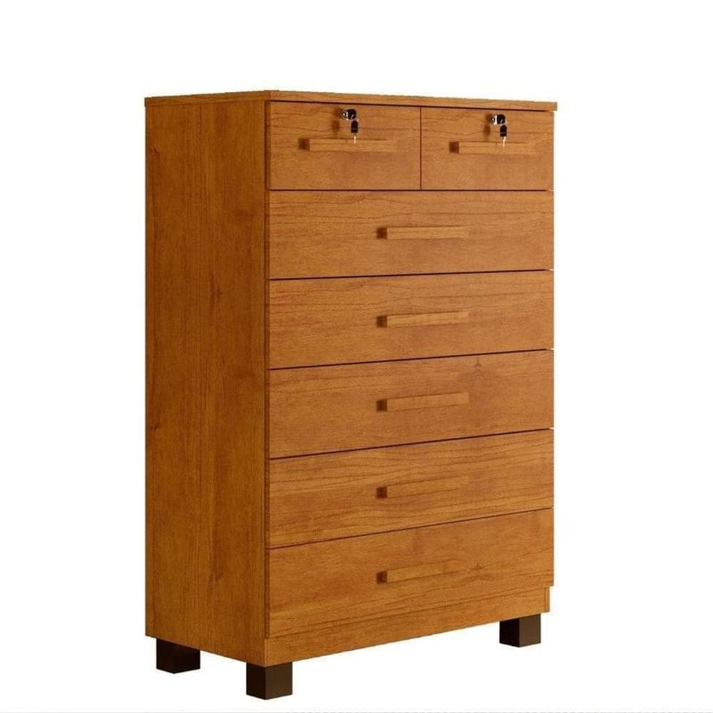 Cômoda de Quarto New Barcelona Cinamomo 0,78m - Benetil Móveis