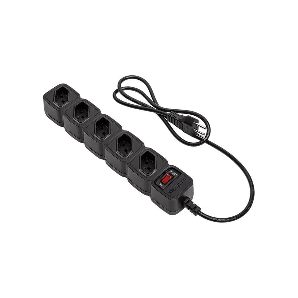 Filtro de Linha 5 Tomadas Intelbras 3x0,75mm 1,0m 10A SM Preto