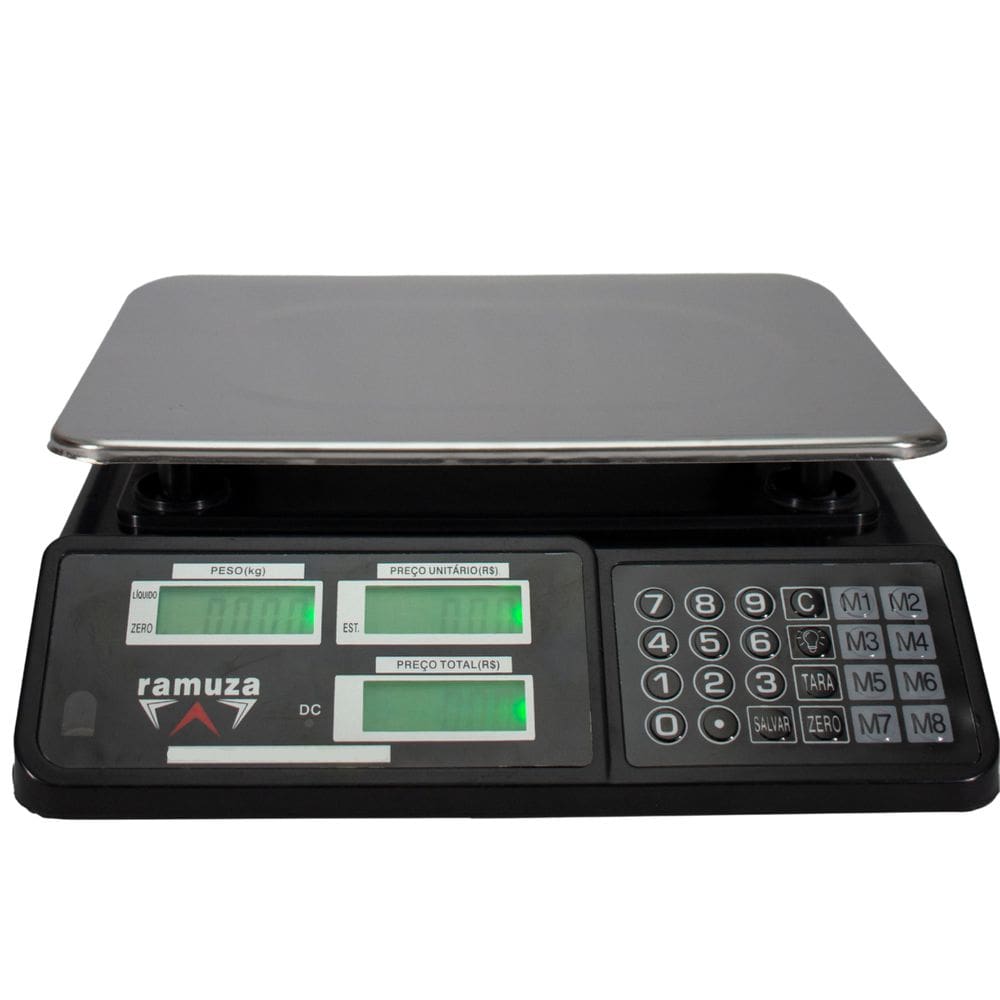 Balança Eletrônica Com Bateria 31Kg - Ramuza