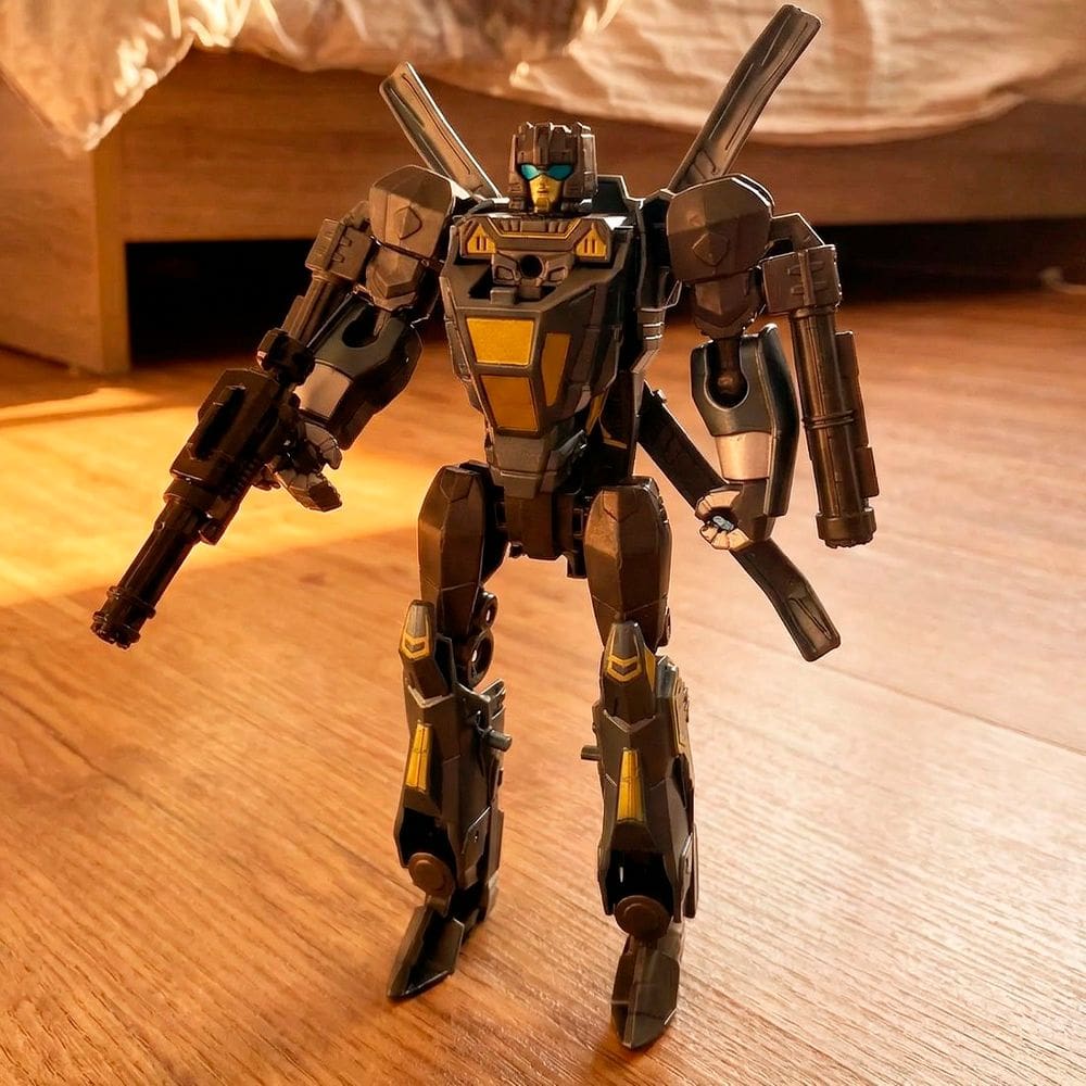 Brinquedo Robô Guerreiro Boneco Herói Militar Com Acessórios