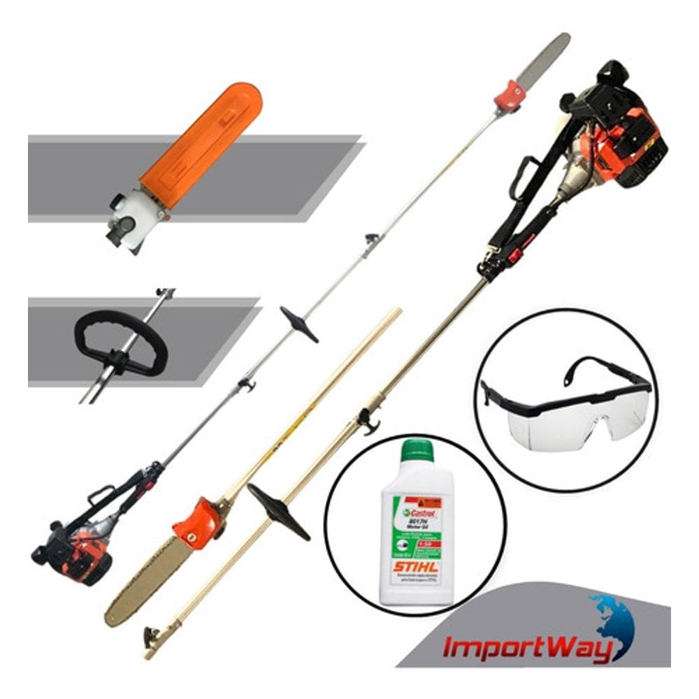 Motopoda A Gasolina Podador De Galhos Importway + Óleo Stihl